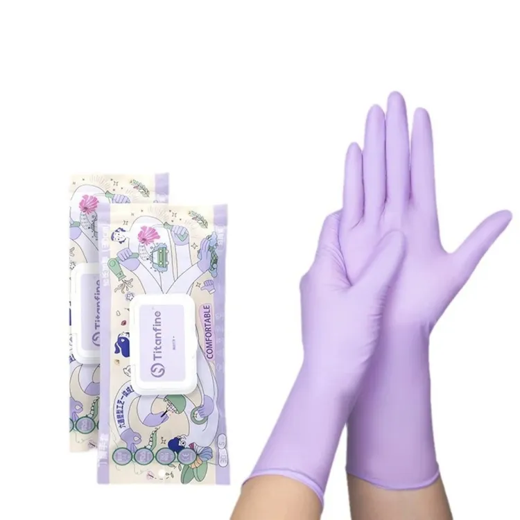 加长级丁腈洗碗手套女乳胶厨房男一次性家务耐用清洁做饭专用