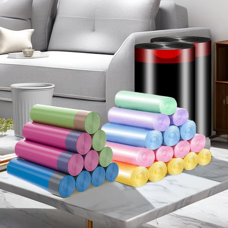 手提清洁袋一次性垃圾袋子大卷抽绳垃圾袋手提垃圾袋子平口垃圾袋