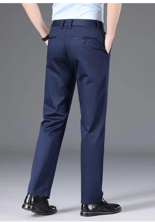 男款男士高档西裤断码单品休闲裤商务休闲裤弹力男款男士高腰视频