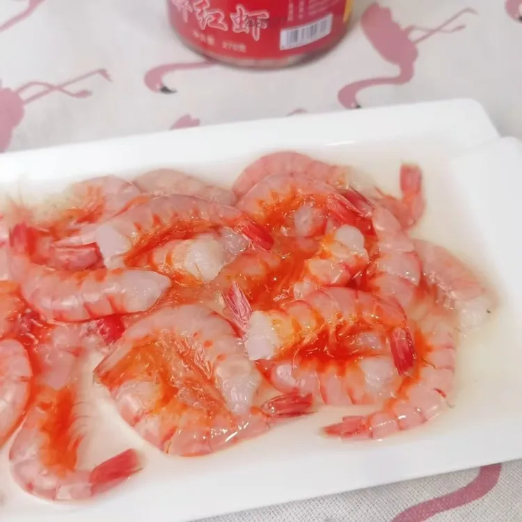 华湫温州特产醉红虾腌虾酒腌制下饭菜去头醉虾开罐即食酒店冷盘