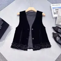 女士时尚花苞马甲