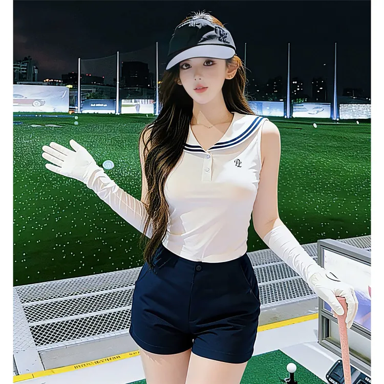 26新款高尔夫服装女夏季韩版高尔夫女速干显瘦高尔夫短袖短裤