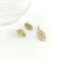 XUPING/旭平首饰 合金合成锆石耳饰 【潘生福利】简约 X001002807