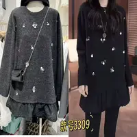 HJ家绵羊绒亮片小衫3309