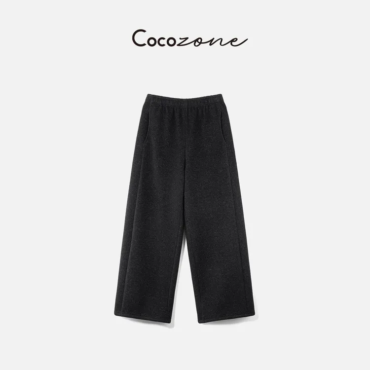 COCO ZONE 刘 一一 “满分裤”羊毛混纺直筒垂坠感休闲裤CD1A1789