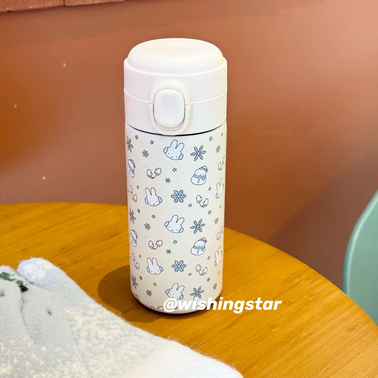 原创可爱米菲兔保温杯304不锈钢便携式随手杯密封水杯
