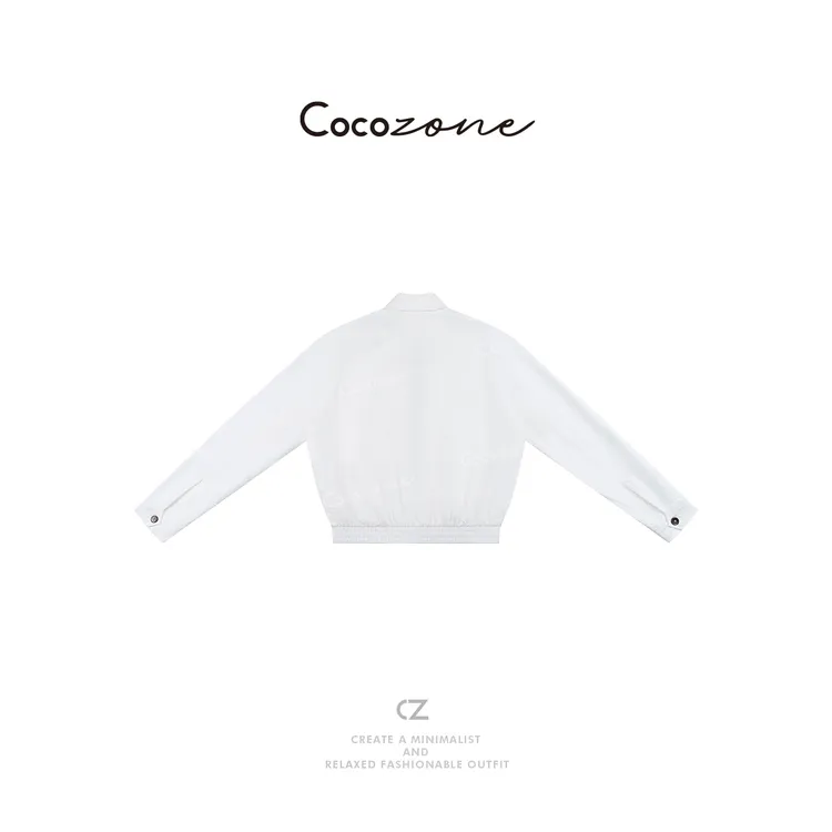 COCO ZONE 刘一一  运功风长袖翻领双头拉链外套CD2A0267