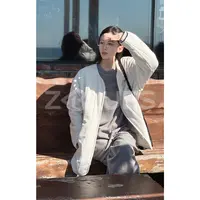 Z.blues【日系软棉服】利落斜纹棉质无领棉衣YZXSJ9079