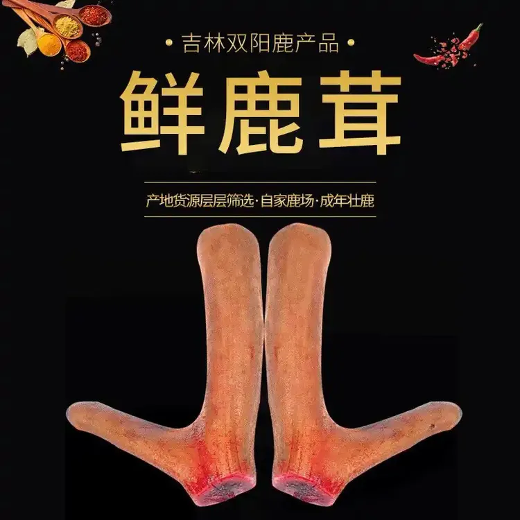 东北鹿乡新鲜头茬可切片煲汤泡酒顺丰包邮