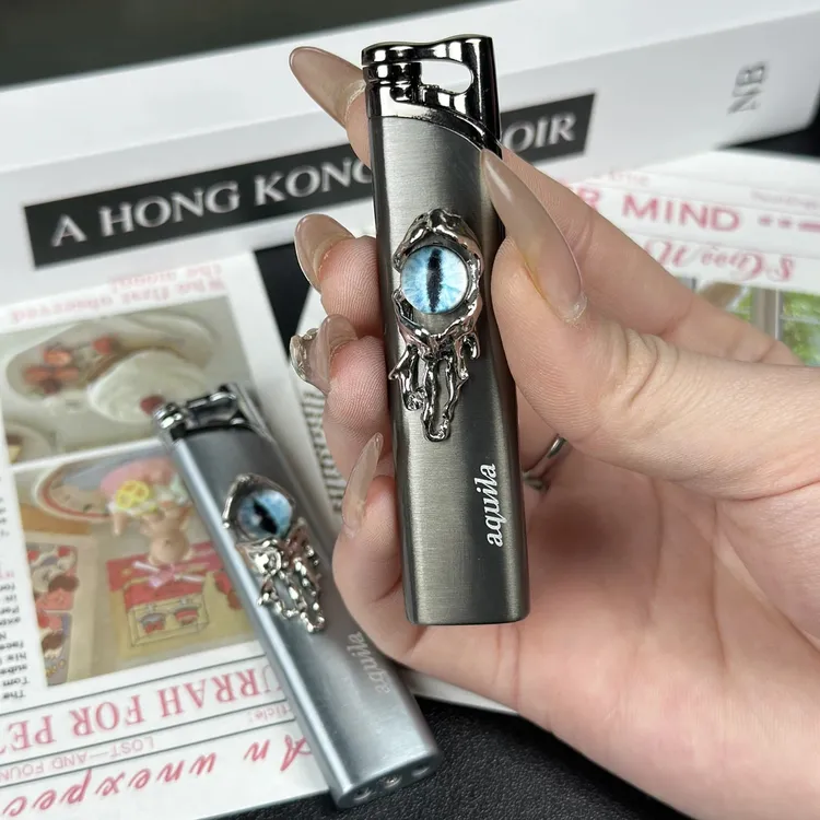 【原创设计】男女生送人礼物打火机高质感金属防风充气粉焰