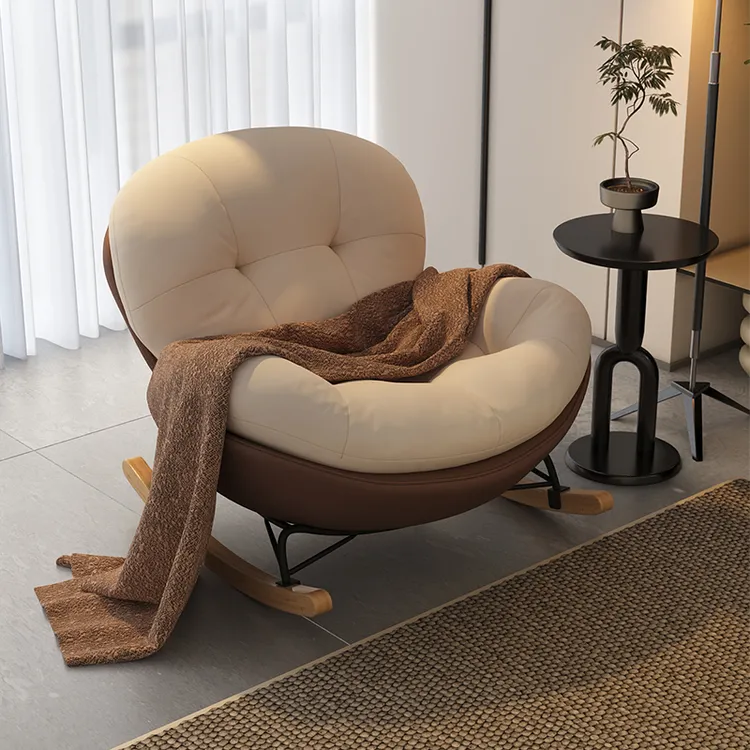 企鹅摇摇椅懒人沙发可睡单人家用阳台休闲椅躺椅午睡成人2025新款