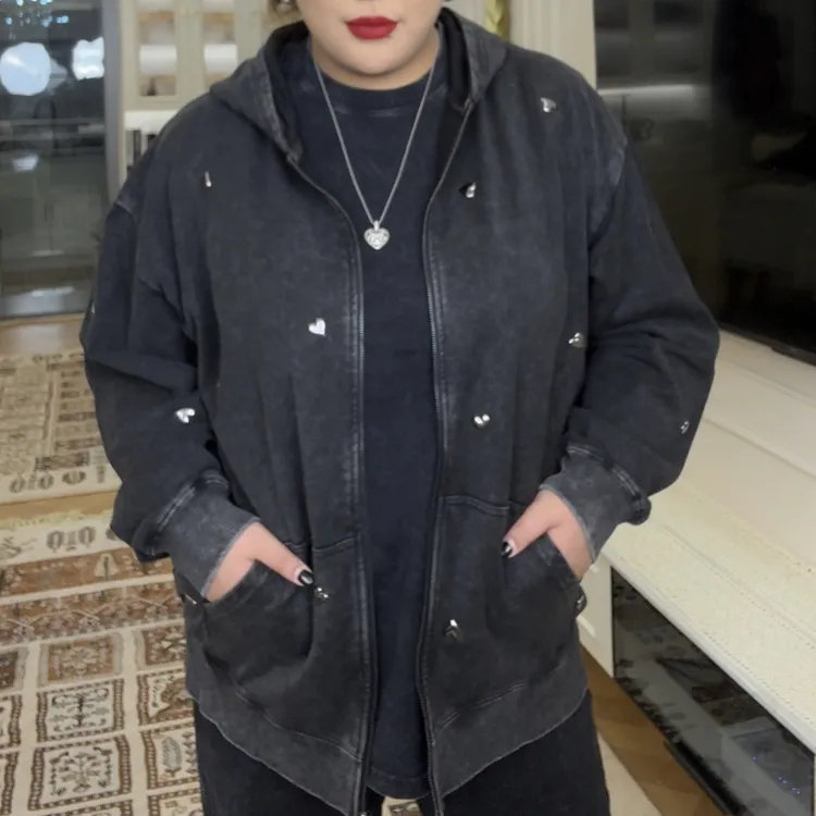 melek做旧黑三件套卫衣套装