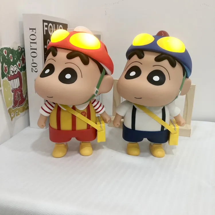 发光校服小新 幼稚园咸蛋超人蜡笔小新摆件 动漫周边生日礼物佳选