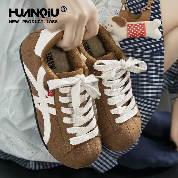 环球大头丑萌鞋子女款秋季2025新款休闲时尚板鞋内增高阿甘德训鞋