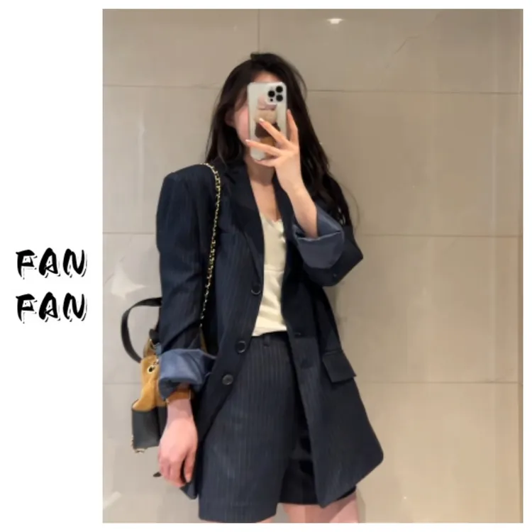 FANFAN 【摩登系列】西服外套+短裤 套装