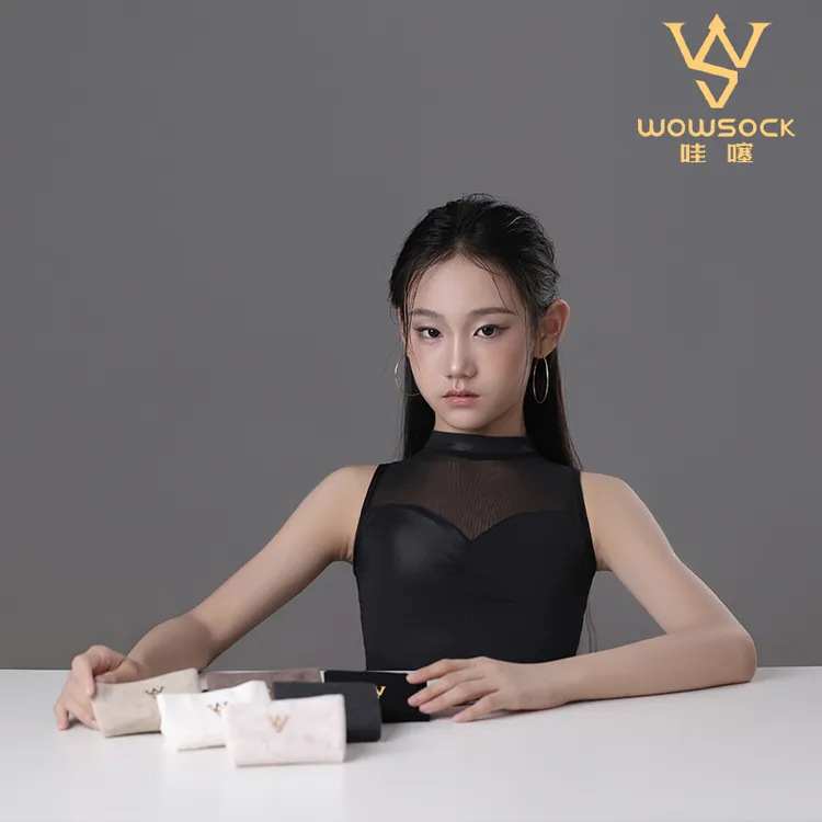 哇噻【冬季秋冬季小腿袜】拉丁舞摩登舞舞蹈袜透气保护舒适运动