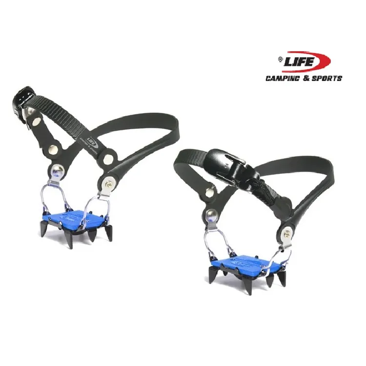 韩国LifeSports 4P Gold可调节快锁冰爪便携轻量化户外登山防滑