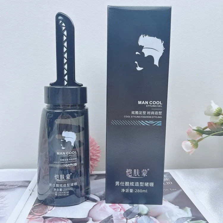 拉萨发货西藏包邮男士一梳定型啫喱膏持久造型清爽蓬松油头大背头