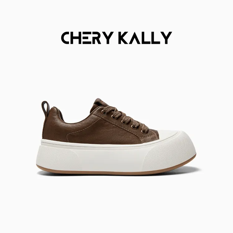 cherykally旅游鞋女款新款美拉德芒果鞋厚底休闲鞋女士流行款鞋子