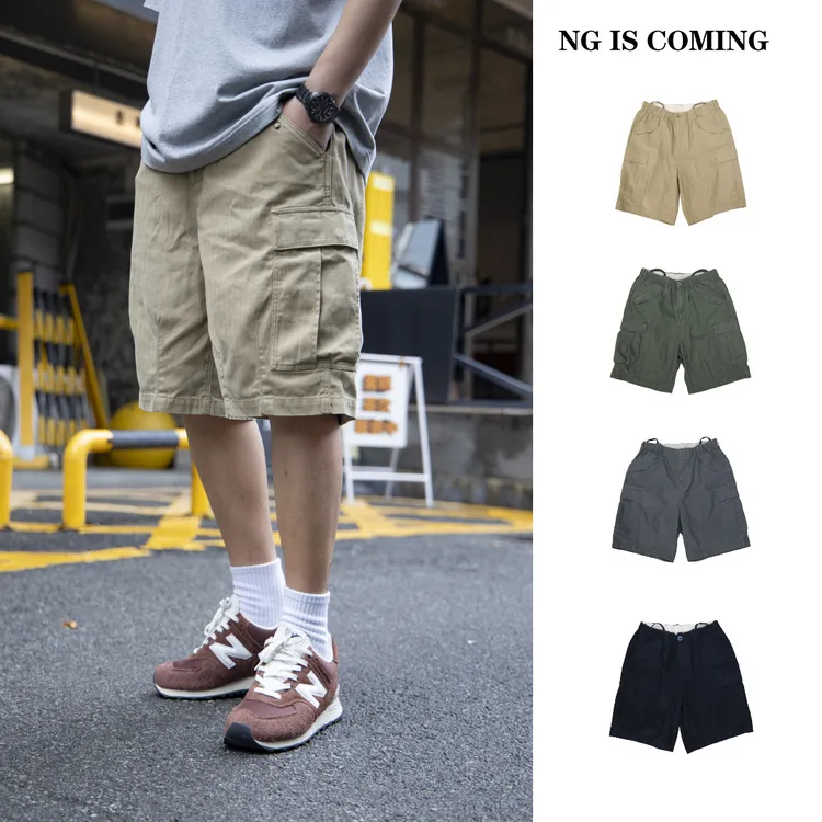 活动【IS-NEES】2025夏季宽松户外日系潮流百搭舒适复古短裤-89072