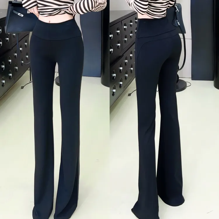 《一裤难求》能跳舞的凉感微喇直筒裸感裤#8563