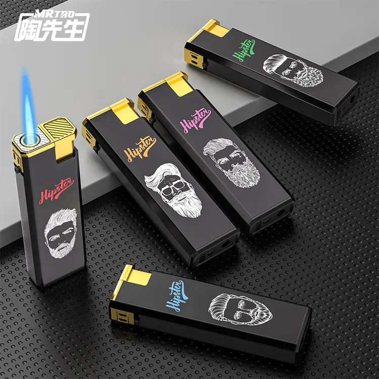 创意耐用国潮防风可充气式防爆按压时尚创意打火机定制