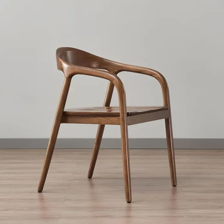 美特餐椅新中式北欧椅子单人实木书房靠背椅简约家用餐厅轻奢高级