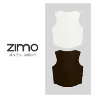 竖纹女士文胸069-zimo-一体杯运动背心YFWX069