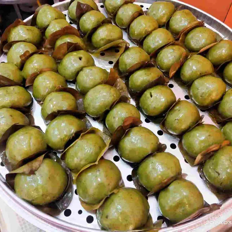 翡翠叶儿粑手工芽菜馅猪儿粑糯米糍传统糕点网红零食糯叽叽团子