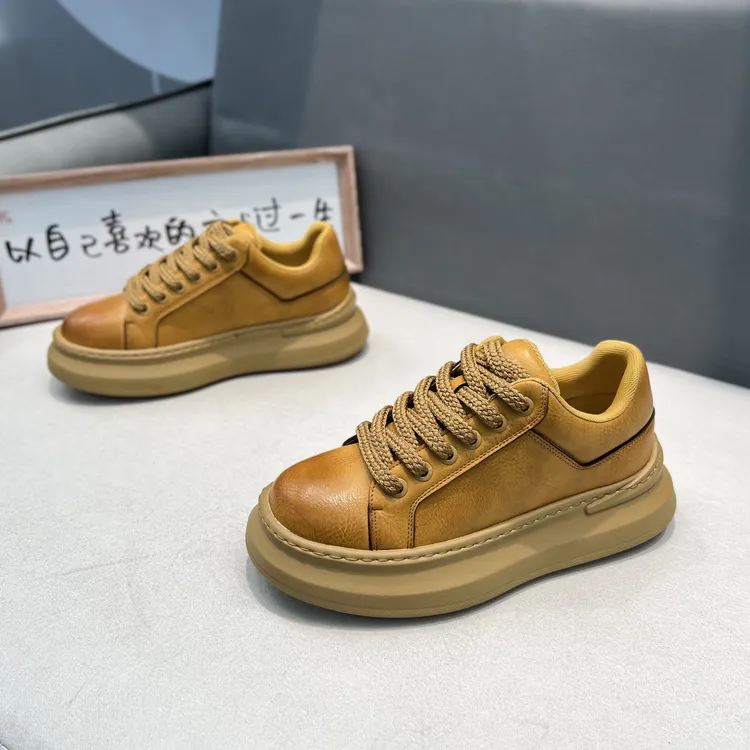 OK冬季新款男士厚底休鞋2025新款舒适软底潮流百搭增高时尚休闲鞋