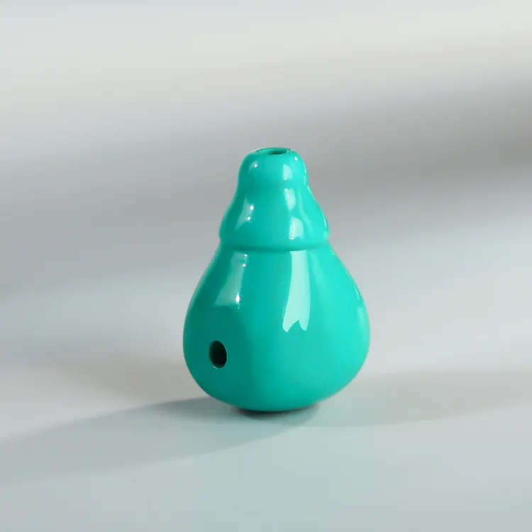 精工瓷高老油绿地狱色一体三通佛头菩提手串项链配饰diy百搭配件