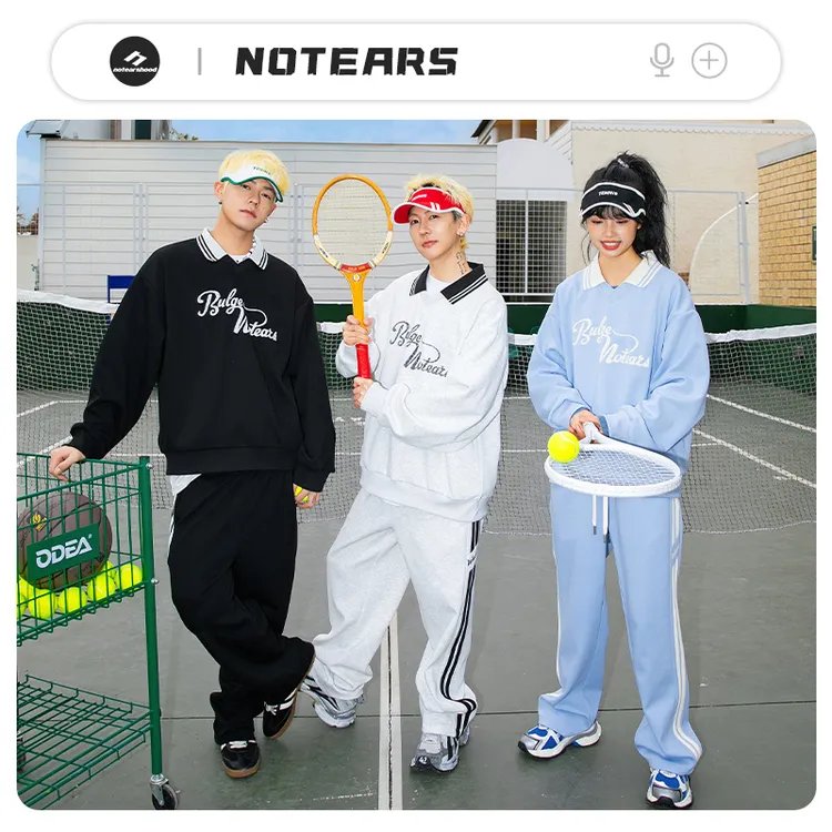 NOTEARS/没有眼泪 美式个性潮流休闲夹克套装情侣同款TZ51