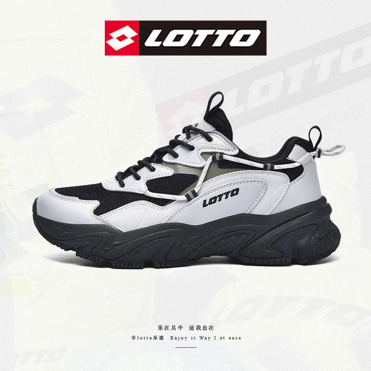 LOTTO/乐途2025秋季新款情侣款舒适百搭老爹鞋时尚潮鞋透气网面鞋