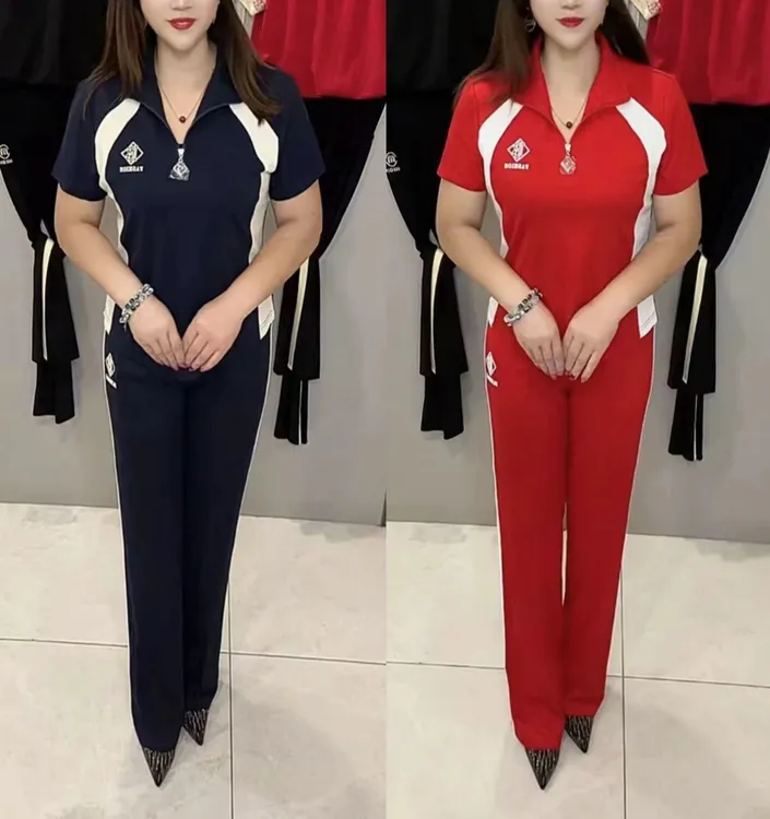 夏季新款时尚减龄运动套装