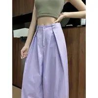 酷辣设计感夏季薄款纯棉透气美式宽松显瘦垂感遮跨休闲裤