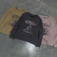 【卫衣系列】西部女孩 高克重重磅加绒长袖卫衣 秋冬复古百搭上衣