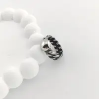 XUPING/旭平首饰 不锈钢戒指 【潘生福利】麻花纹戒指 GD  15891N9