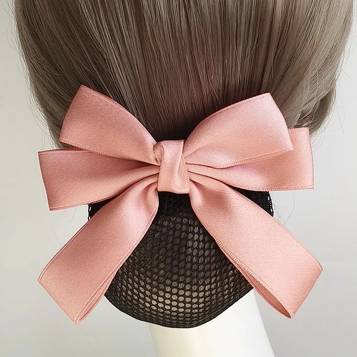 头花护士发网兜盘发空姐酒店服务员上班蝴蝶结银行物业盘头发新款