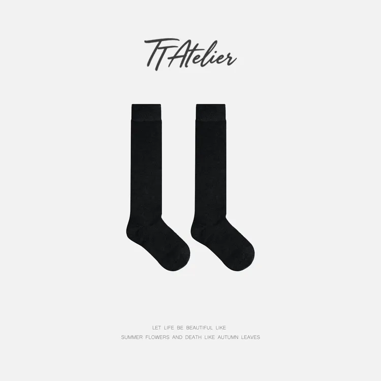 TT设计师【小腿袜】时尚耐穿保暖抗起球绵羊毛小腿袜子TT191477