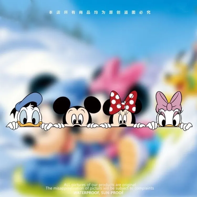 米老鼠米奇米妮可爱车贴遮挡划痕遮盖卡通个性车身贴创意防水贴纸