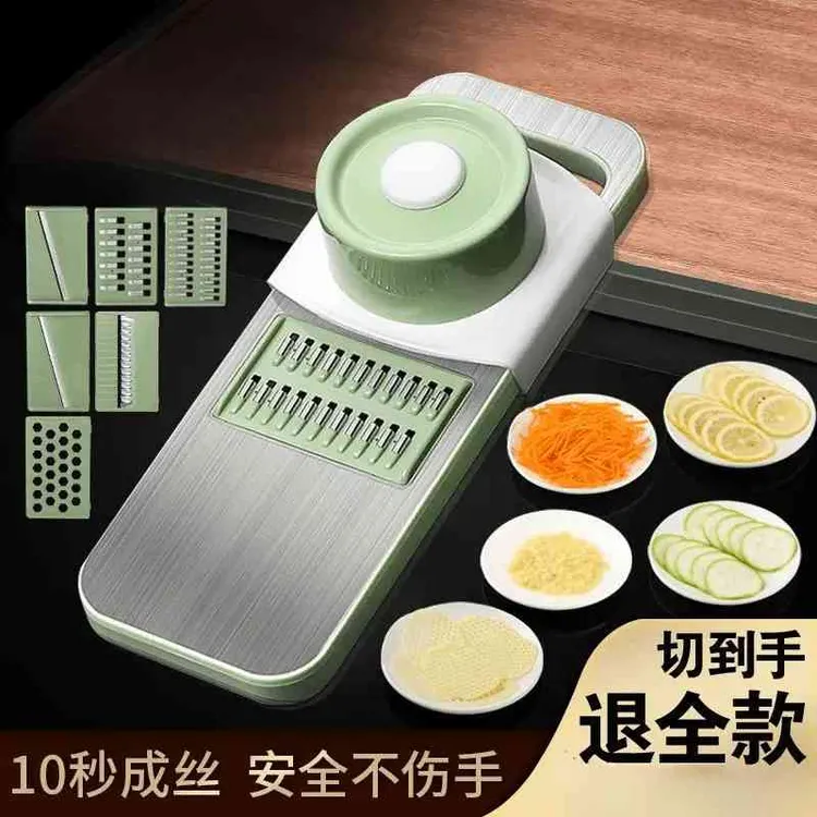 304不锈钢刨丝器特厚多功能切土豆丝神器不锈钢擦丝器大蒜切yw