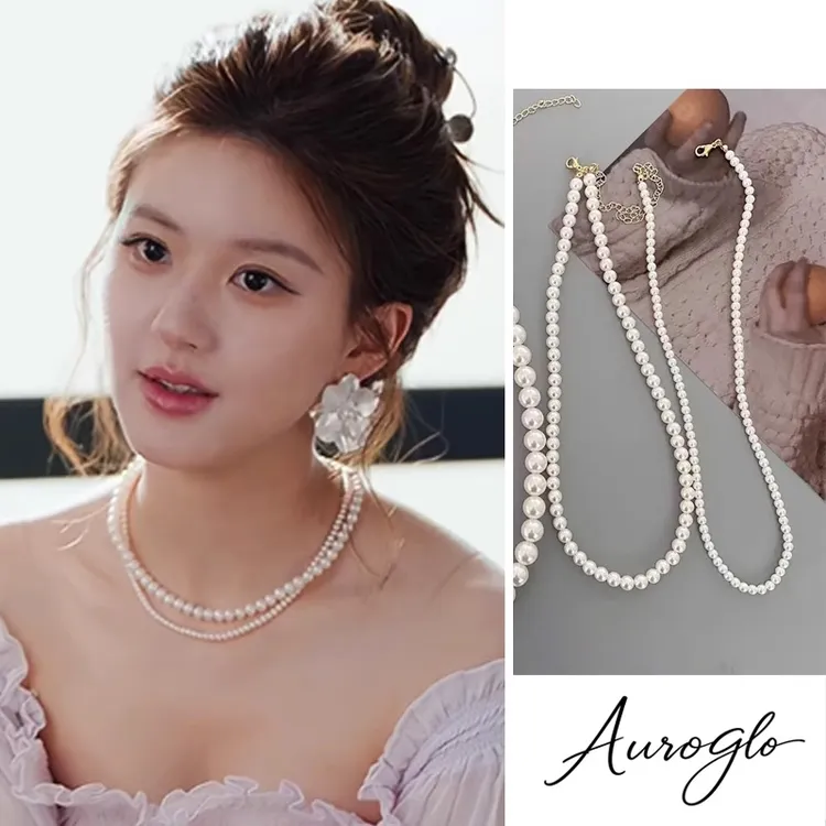 非金属仿珍珠项链 许我耀眼许妍赵露思同款项链珍珠项链颈饰颈链
