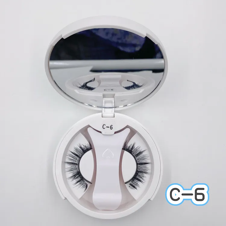磁吸假睫毛免胶吸附贴合自然持久卷翘耐用可重复使用C-6
