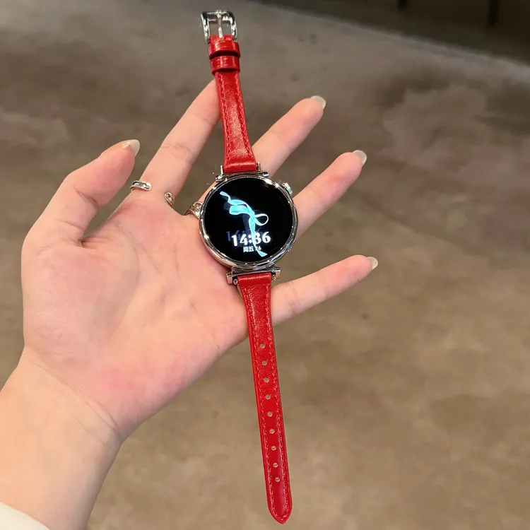 适用华为小蛮腰细款真皮手表表带华为41watch4watch5GT4GT5GT6pro