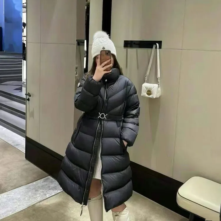 MONCLER Brou系列 拉链修身落肩长袖羽绒服