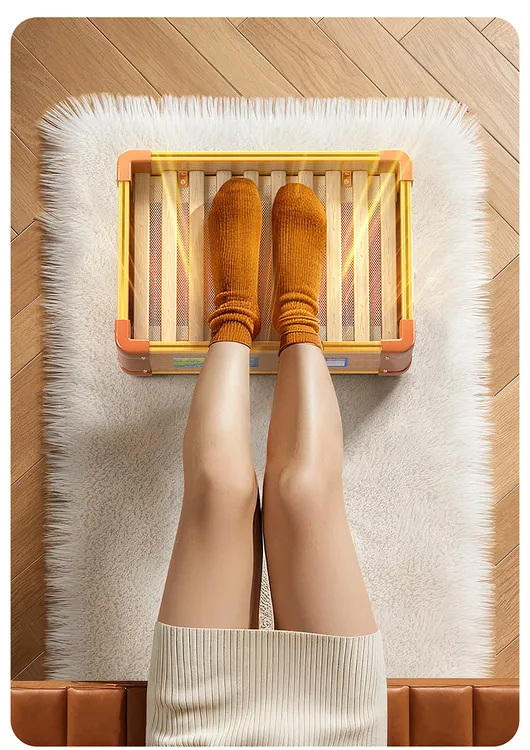 贴面实木取暖器暖脚器烤火炉家用节能调节能烘脚神器电火箱电火桶