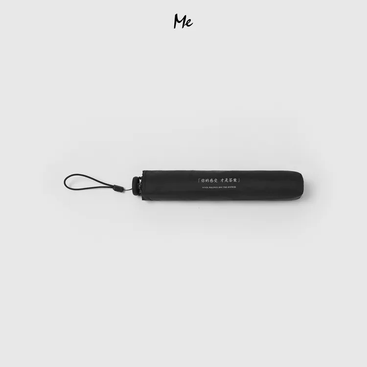   ME【黑胶铅笔防晒伞】ABS锁扣20D胶涂层防晒遮阳防晒伞MESS3167