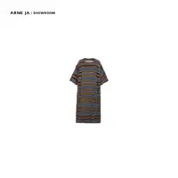 ARNE JA｜“镂空之美”经纬线条层次感羊毛长款毛衣裙AW81S1498