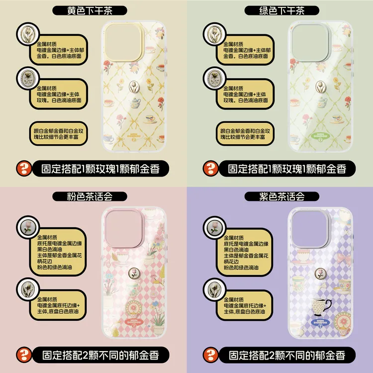 【预售】小豆豆手机壳【下午茶系列】复古亮面手机壳iPhone15/16