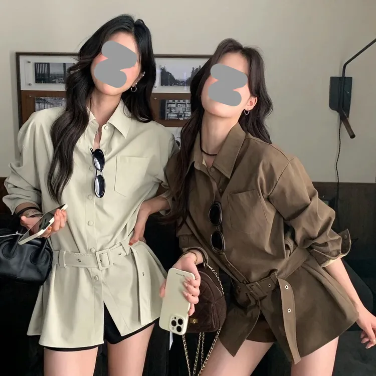 韩国设计感复古时髦工装长袖女2025秋季潮流时尚百搭短外套